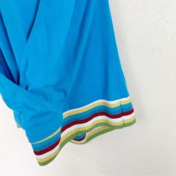 Torrid Blue 1X Halter Y2K Tank Top - Picture 3 of 8